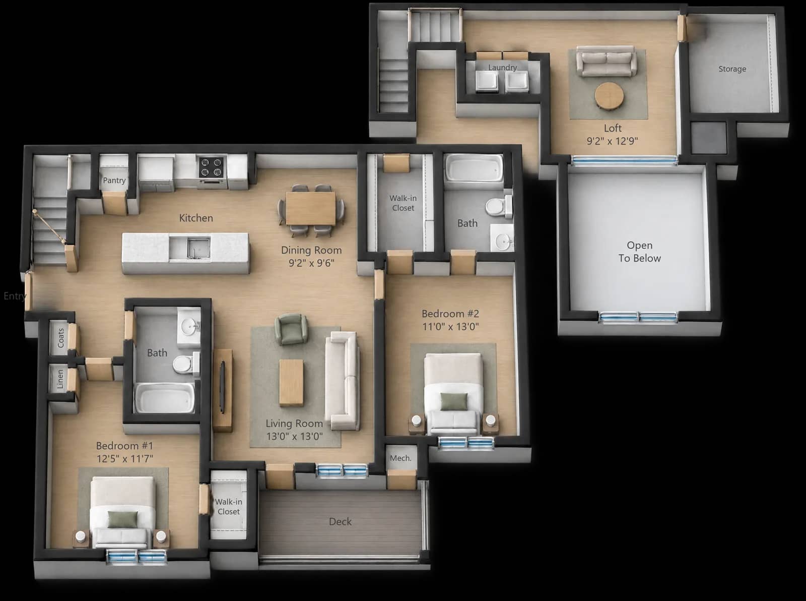 Floor plan B3L